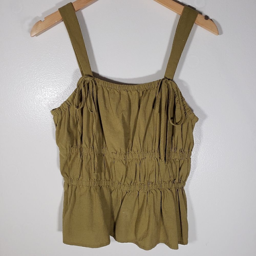 Universal Thread 100% Cotton Babydoll Peplum Blouse Size S